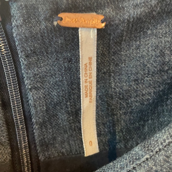 Free People Denim Dress size 0 - Picture 2 of 3